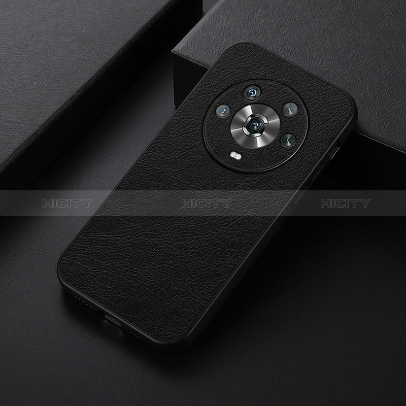 Funda Lujo Cuero Carcasa B06H para Huawei Honor Magic4 5G Negro