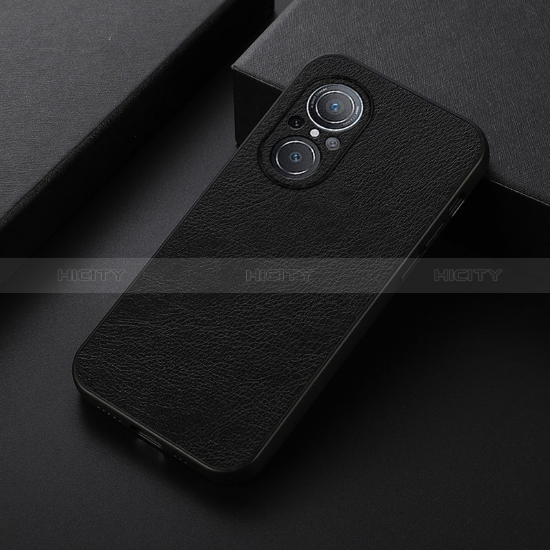 Funda Lujo Cuero Carcasa B06H para Huawei Nova 9 SE Negro