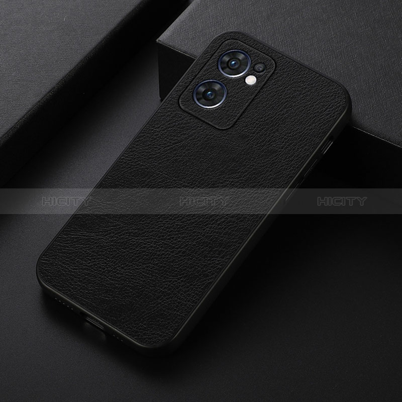 Funda Lujo Cuero Carcasa B06H para OnePlus Nord CE 2 5G Negro