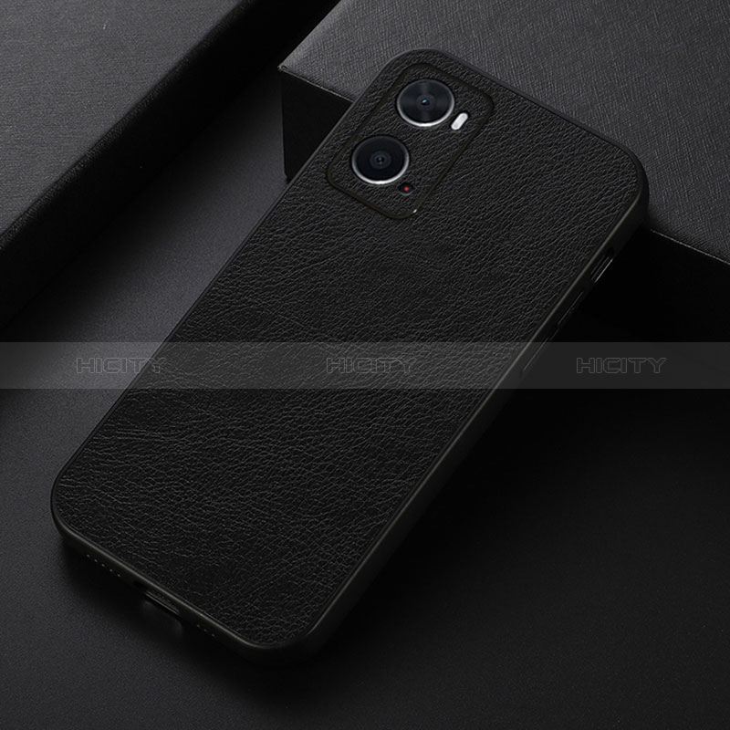 Funda Lujo Cuero Carcasa B06H para Oppo A76 Negro