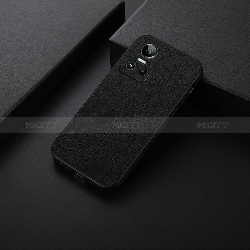 Funda Lujo Cuero Carcasa B06H para Realme GT Neo3 5G Negro