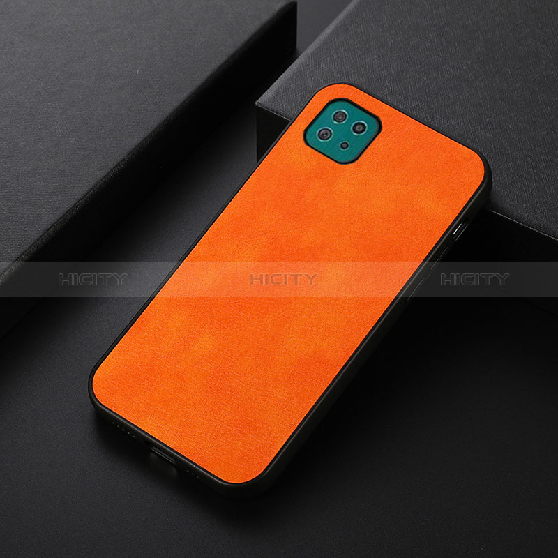 Funda Lujo Cuero Carcasa B06H para Samsung Galaxy A22s 5G Naranja