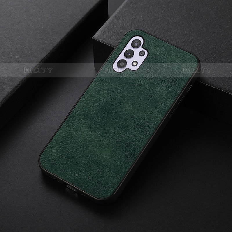 Funda Lujo Cuero Carcasa B06H para Samsung Galaxy M32 5G Verde