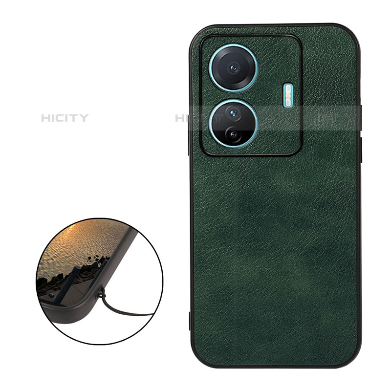 Funda Lujo Cuero Carcasa B06H para Vivo T1 Pro 5G Verde