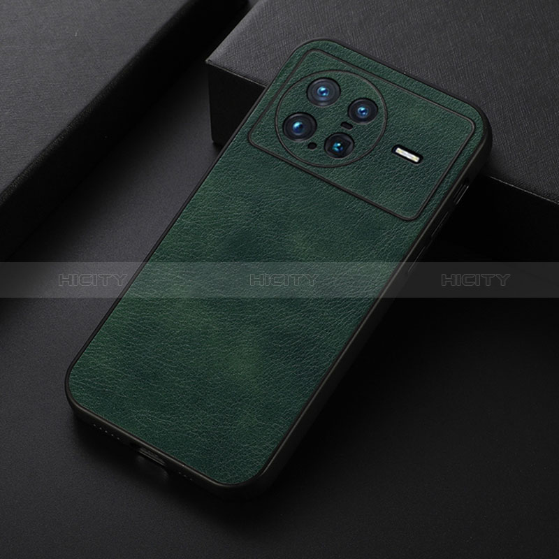 Funda Lujo Cuero Carcasa B06H para Vivo X Note Verde