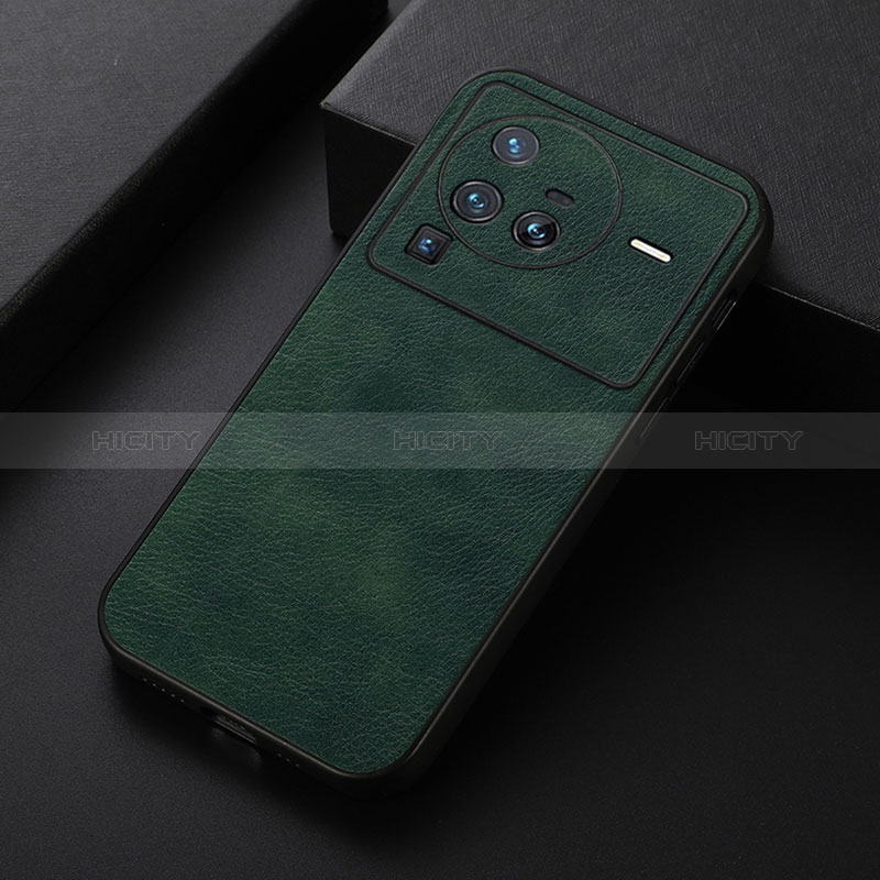 Funda Lujo Cuero Carcasa B06H para Vivo X80 Pro 5G Verde