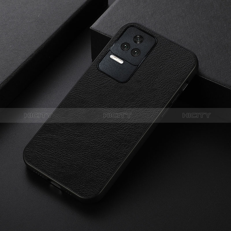 Funda Lujo Cuero Carcasa B06H para Xiaomi Redmi K50 5G Negro