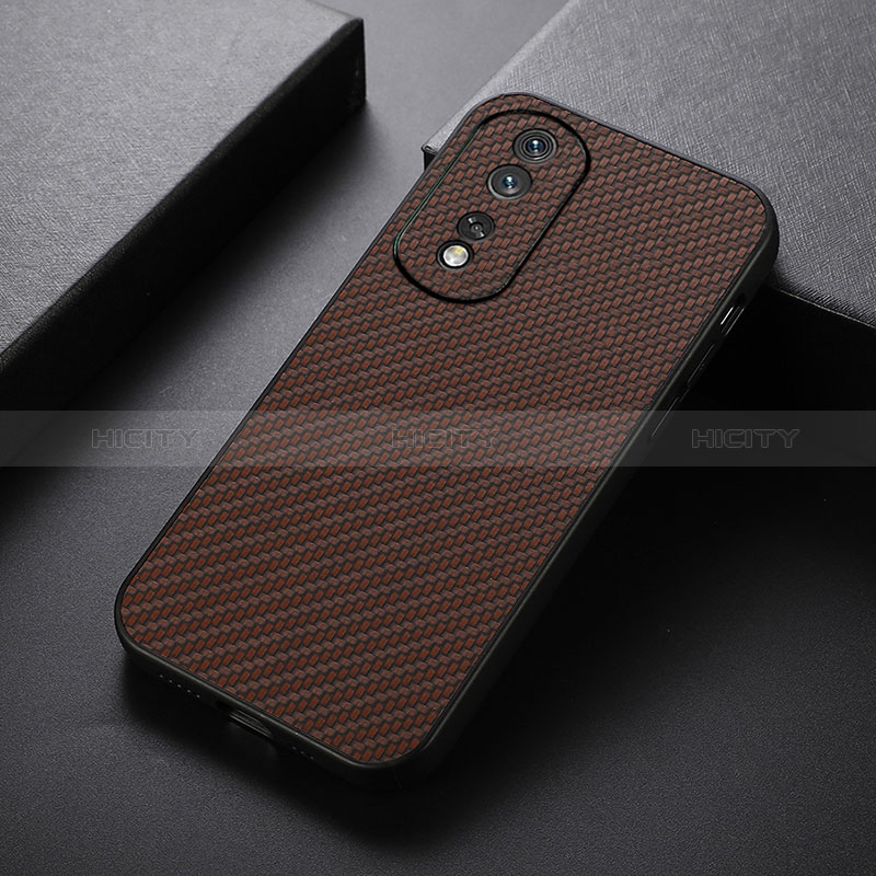 Funda Lujo Cuero Carcasa B07H para Huawei Honor 80 Pro 5G Marron