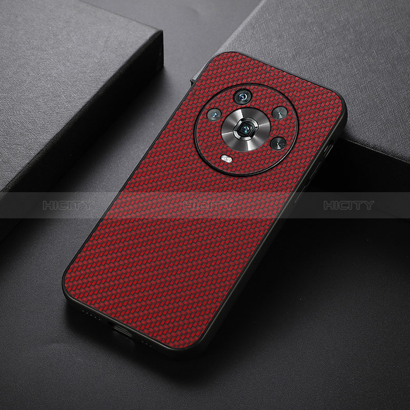 Funda Lujo Cuero Carcasa B07H para Huawei Honor Magic4 5G Rojo