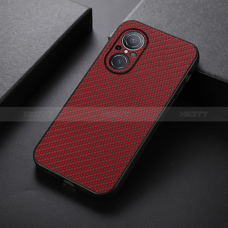 Funda Lujo Cuero Carcasa B07H para Huawei Nova 9 SE Rojo