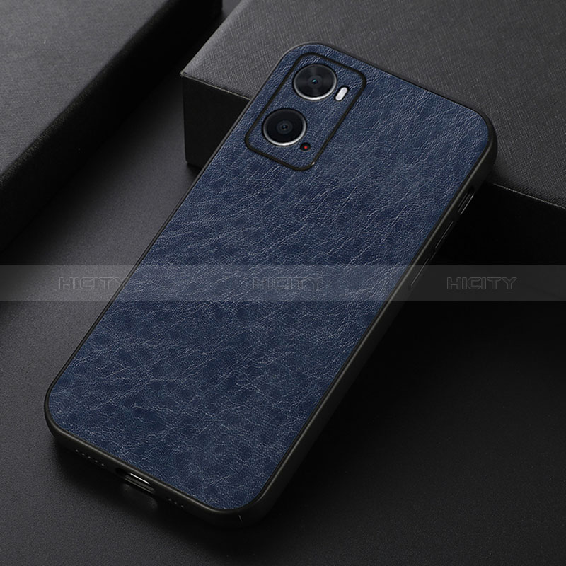 Funda Lujo Cuero Carcasa B07H para Oppo A36 Azul