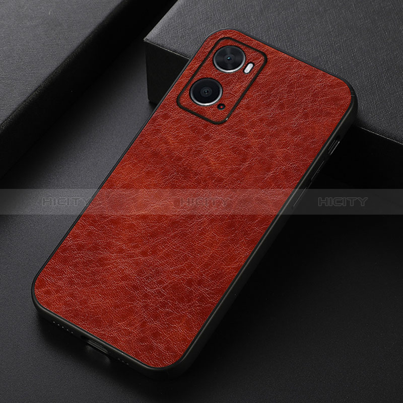 Funda Lujo Cuero Carcasa B07H para Oppo A76 Marron