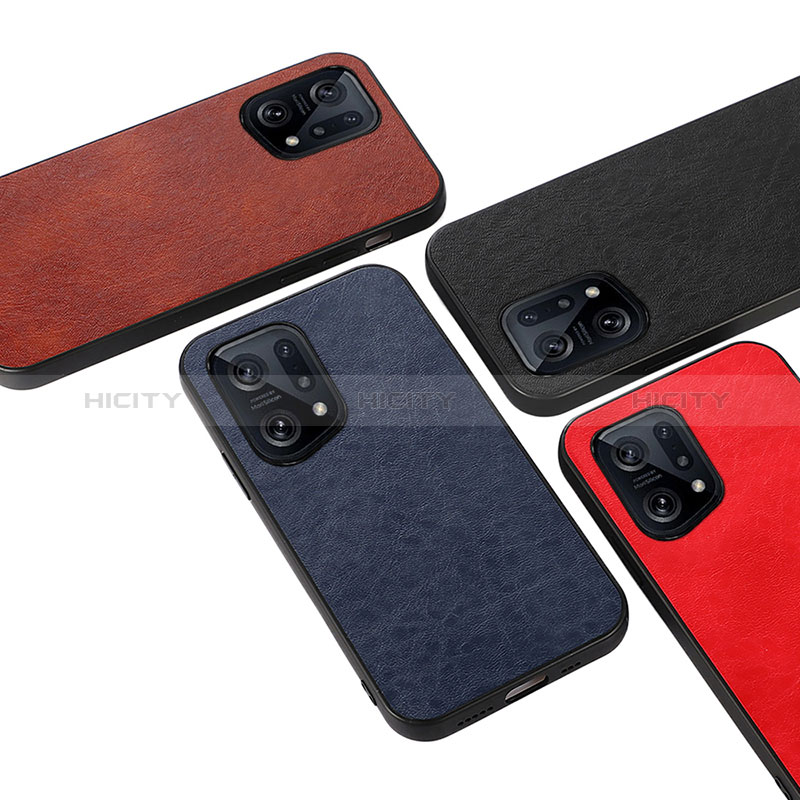 Funda Lujo Cuero Carcasa B07H para Oppo Find X5 5G