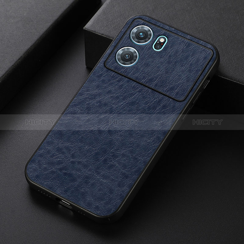 Funda Lujo Cuero Carcasa B07H para Oppo K10 5G Azul