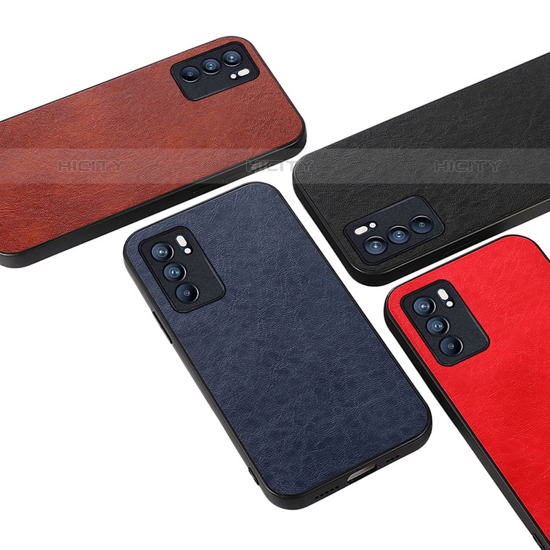 Funda Lujo Cuero Carcasa B07H para Oppo Reno6 5G