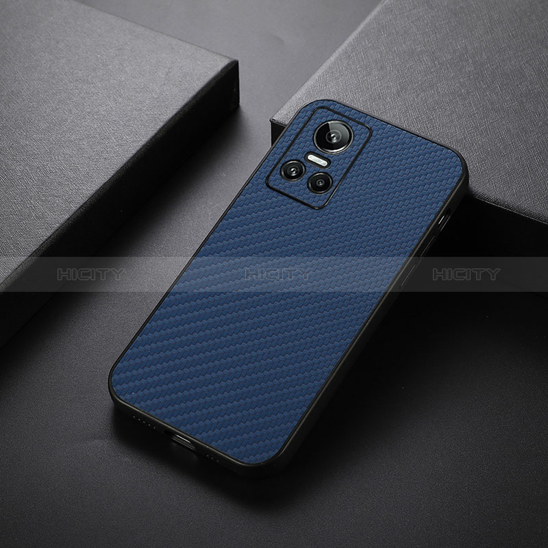 Funda Lujo Cuero Carcasa B07H para Realme GT Neo3 5G Azul