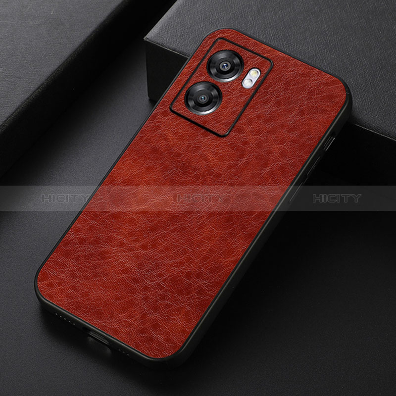 Funda Lujo Cuero Carcasa B07H para Realme Narzo 50 5G Marron