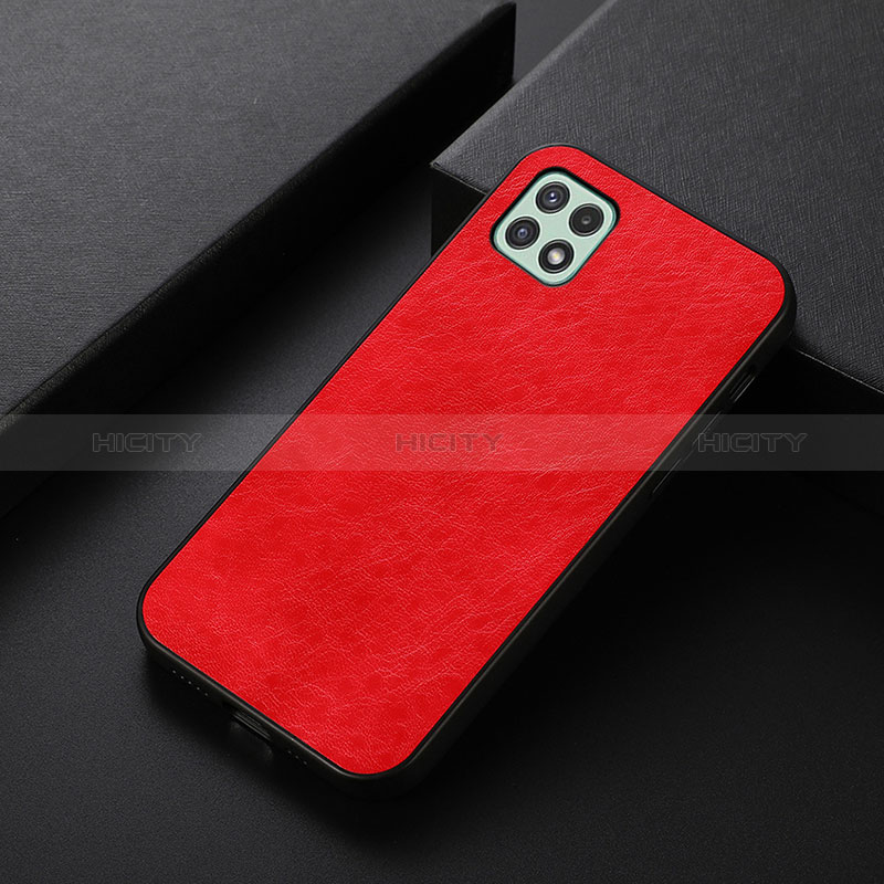 Funda Lujo Cuero Carcasa B07H para Samsung Galaxy A22s 5G Rojo