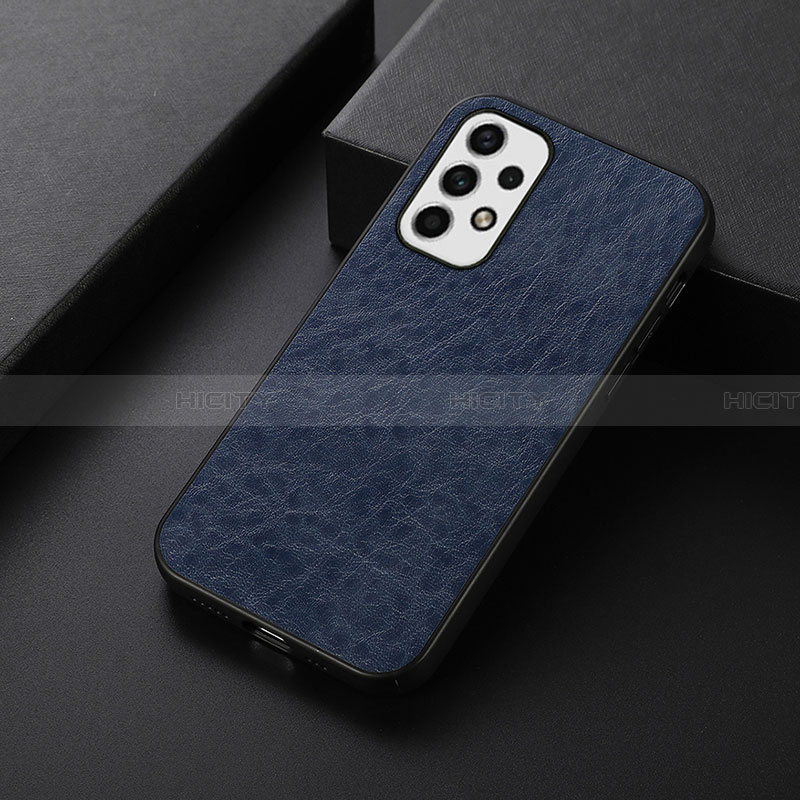 Funda Lujo Cuero Carcasa B07H para Samsung Galaxy A23 4G Azul