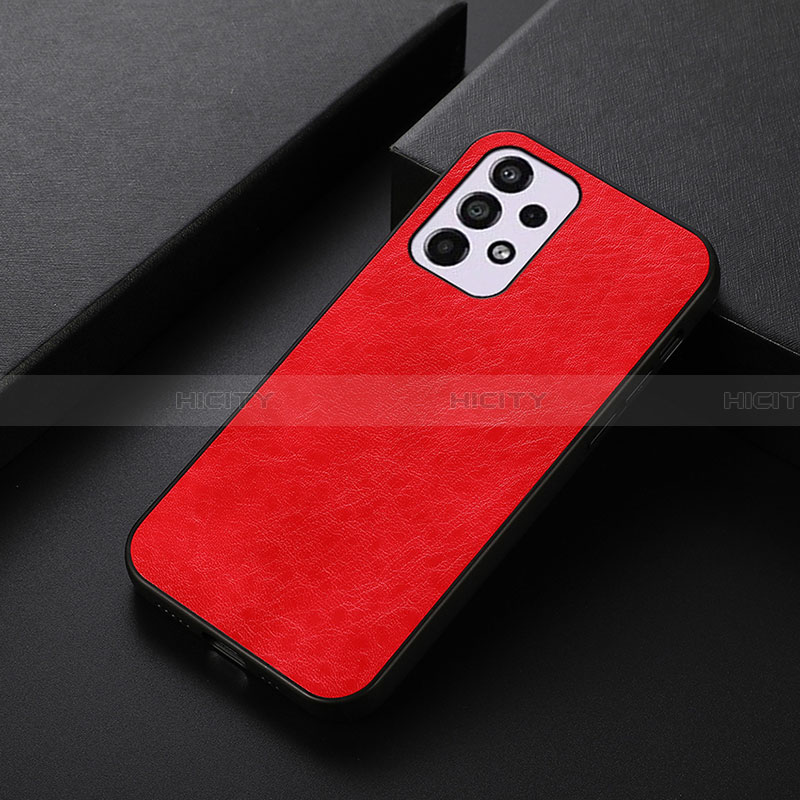 Funda Lujo Cuero Carcasa B07H para Samsung Galaxy A33 5G Rojo