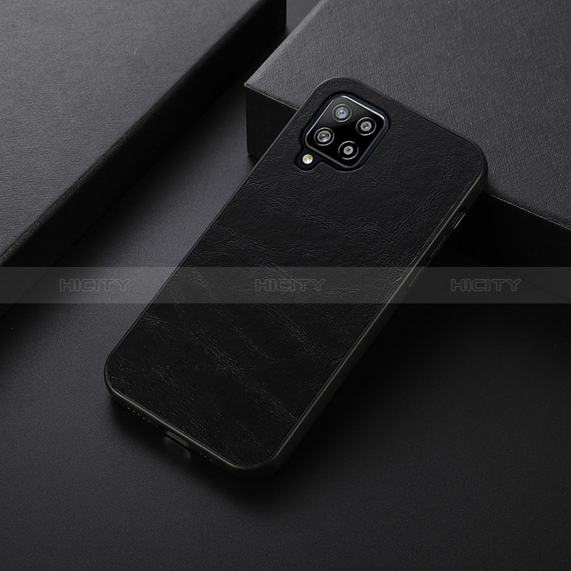 Funda Lujo Cuero Carcasa B07H para Samsung Galaxy A42 5G Negro