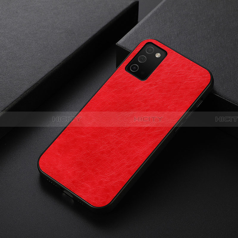 Funda Lujo Cuero Carcasa B07H para Samsung Galaxy F02S SM-E025F Rojo