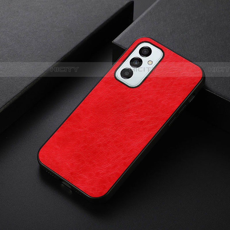 Funda Lujo Cuero Carcasa B07H para Samsung Galaxy F23 5G Rojo