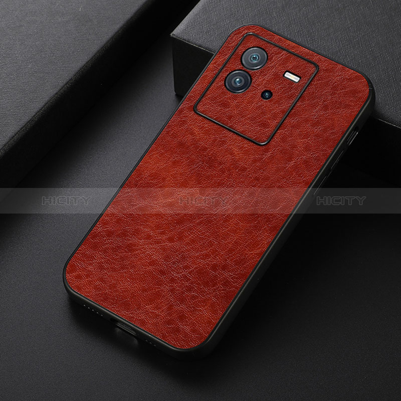 Funda Lujo Cuero Carcasa B07H para Vivo iQOO Neo6 5G Marron