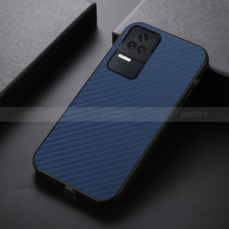 Funda Lujo Cuero Carcasa B07H para Xiaomi Poco F4 5G Azul