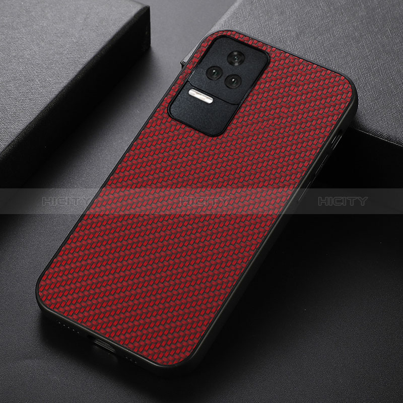 Funda Lujo Cuero Carcasa B07H para Xiaomi Redmi K50 Pro 5G Rojo