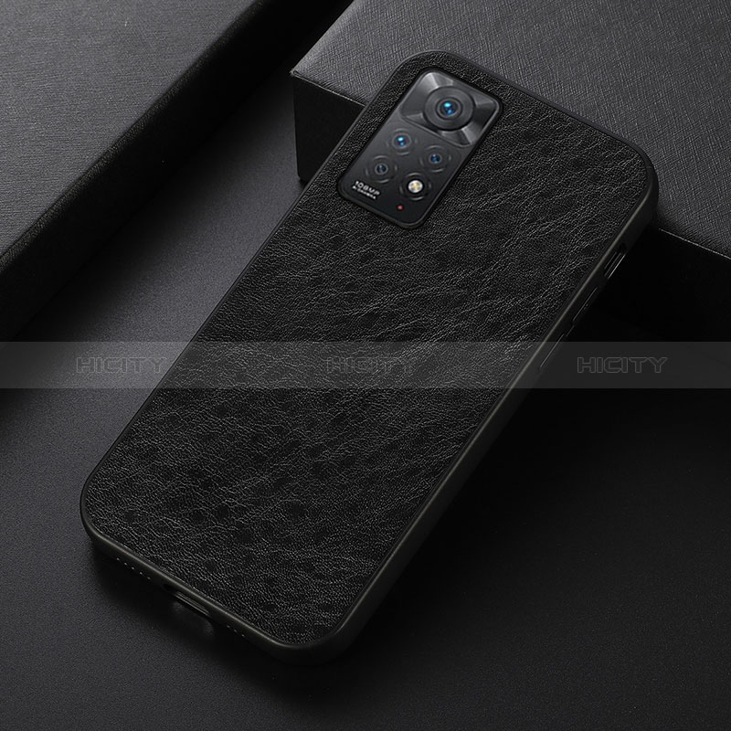 Funda Lujo Cuero Carcasa B07H para Xiaomi Redmi Note 12 Pro 4G Negro