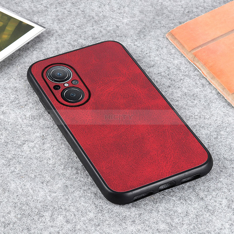 Funda Lujo Cuero Carcasa B08H para Huawei Honor 50 SE 5G Rojo