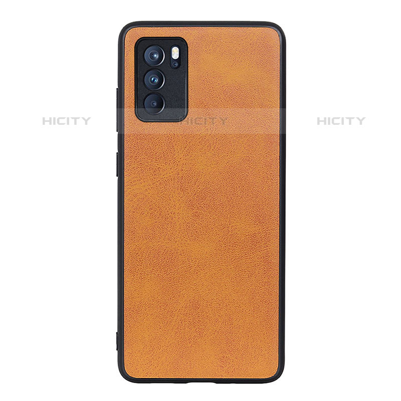 Funda Lujo Cuero Carcasa B08H para Oppo Reno6 Pro 5G India