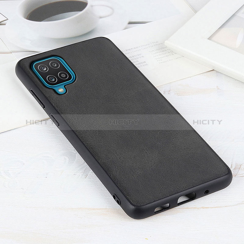 Funda Lujo Cuero Carcasa B08H para Samsung Galaxy A12 5G Negro