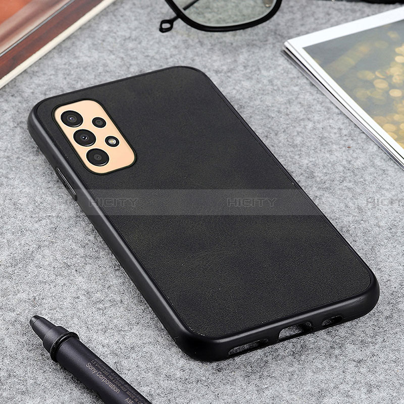 Funda Lujo Cuero Carcasa B08H para Samsung Galaxy A13 4G Negro