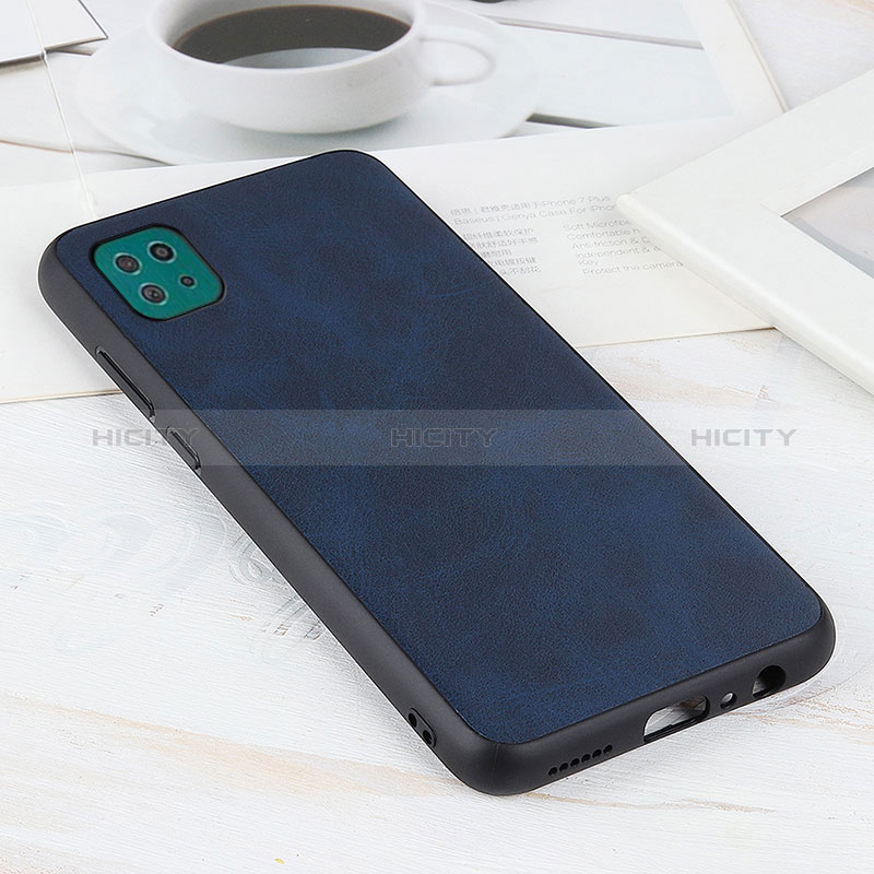 Funda Lujo Cuero Carcasa B08H para Samsung Galaxy A22s 5G Azul