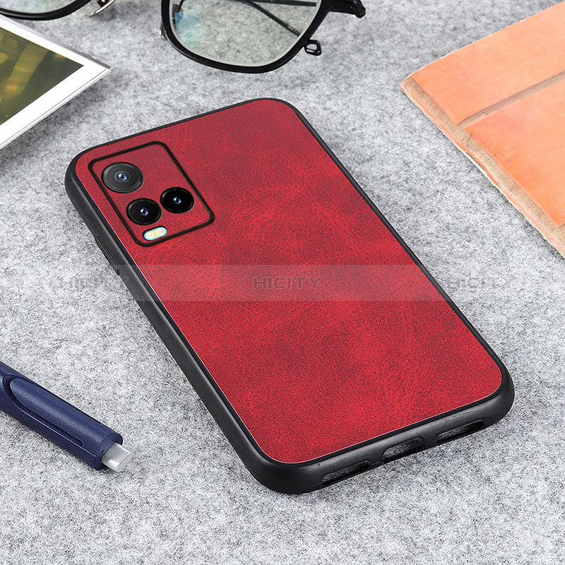 Funda Lujo Cuero Carcasa B08H para Vivo Y21a