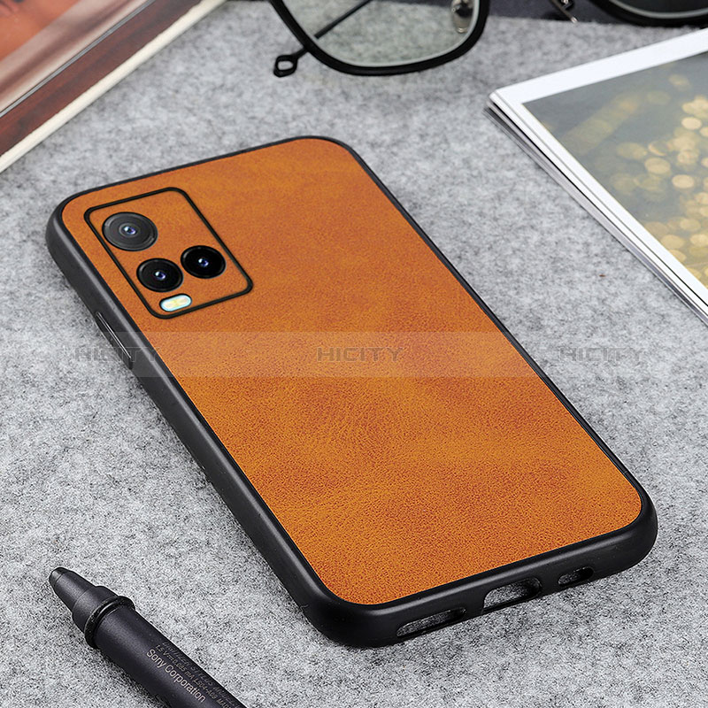 Funda Lujo Cuero Carcasa B08H para Vivo Y21t