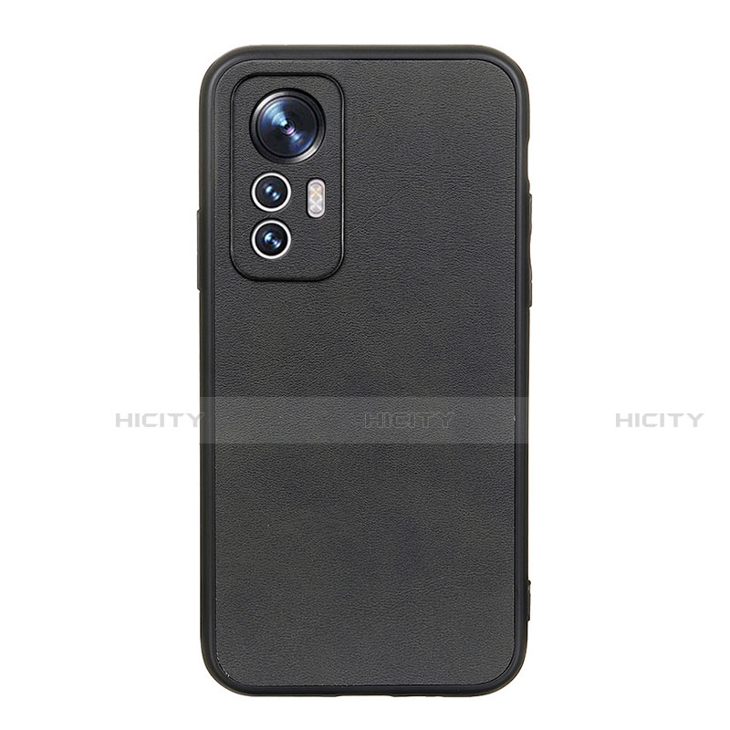 Funda Lujo Cuero Carcasa B08H para Xiaomi Mi 12 5G Negro