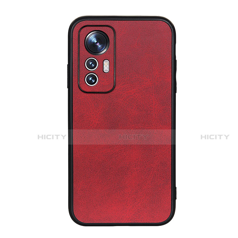 Funda Lujo Cuero Carcasa B08H para Xiaomi Mi 12 5G Rojo