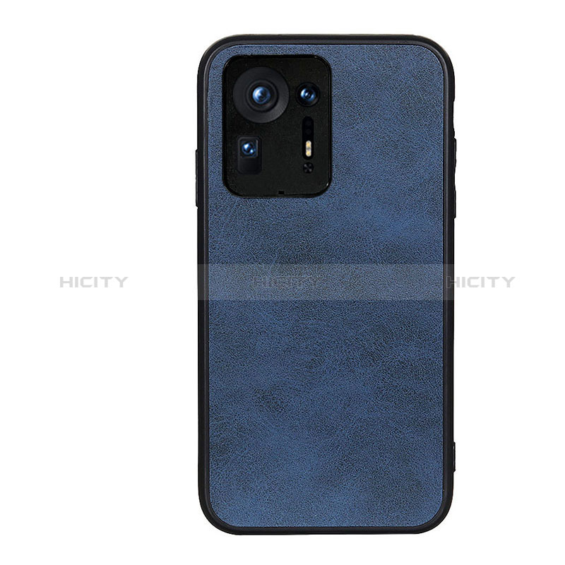 Funda Lujo Cuero Carcasa B08H para Xiaomi Mi Mix 4 5G Azul