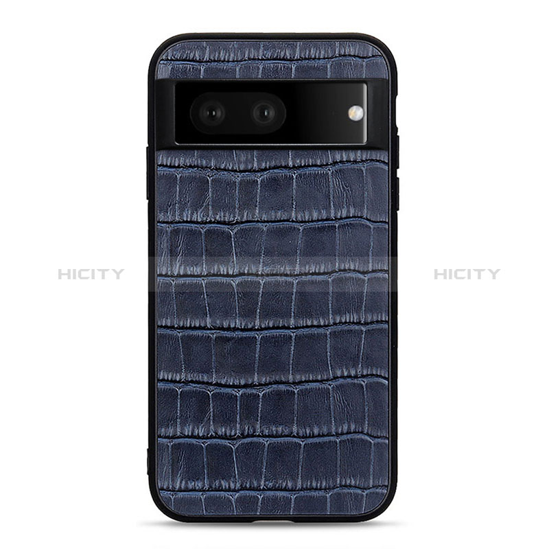 Funda Lujo Cuero Carcasa B12H para Google Pixel 7 5G Azul