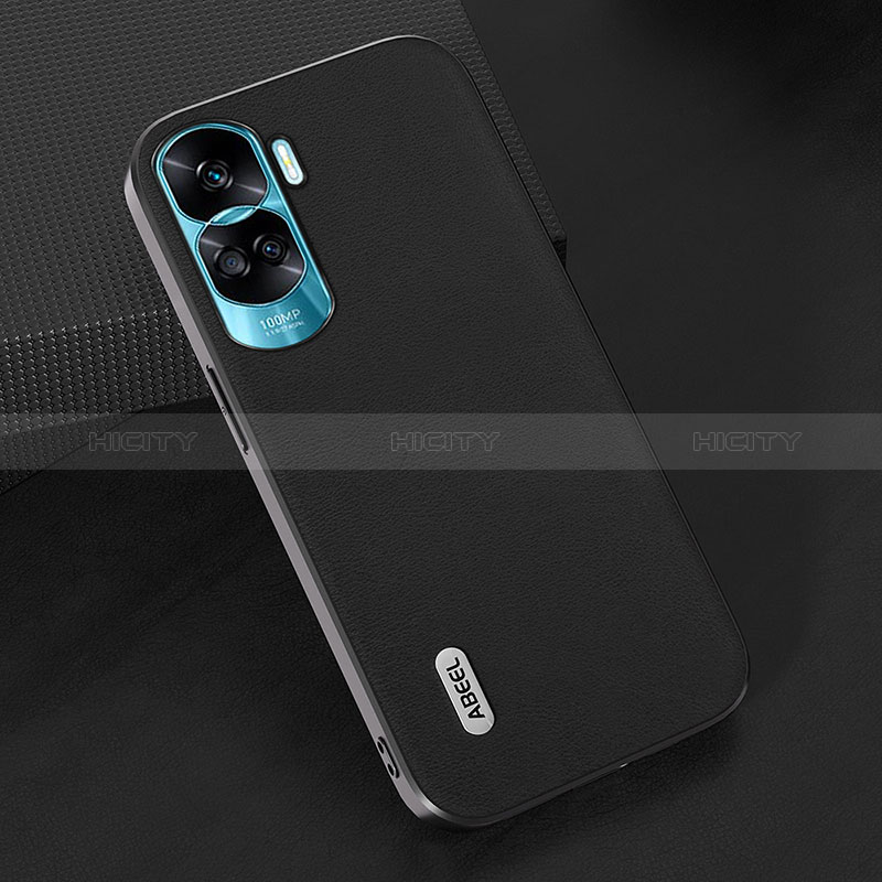 Funda Lujo Cuero Carcasa BH2 para Huawei Honor 90 Lite 5G Negro