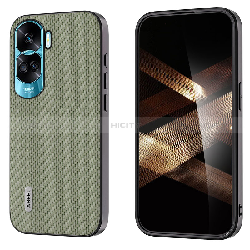 Funda Lujo Cuero Carcasa BH3 para Huawei Honor 90 Lite 5G Verde