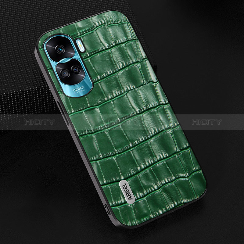 Funda Lujo Cuero Carcasa BH5 para Huawei Honor 90 Lite 5G Verde