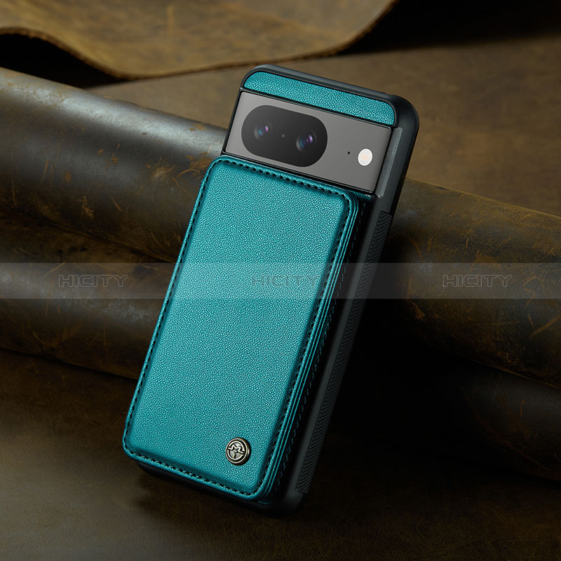 Funda Lujo Cuero Carcasa C01S para Google Pixel 8 5G Verde