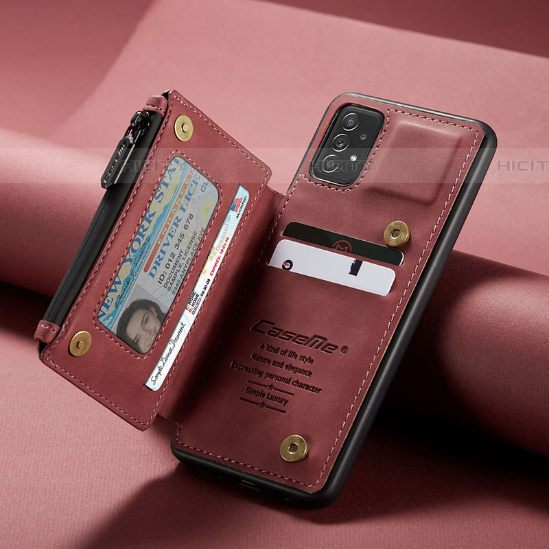 Funda Lujo Cuero Carcasa C02S para Samsung Galaxy A52 5G