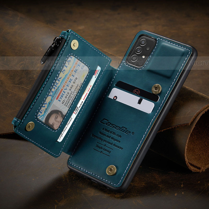 Funda Lujo Cuero Carcasa C02S para Samsung Galaxy A52 5G