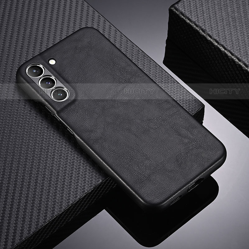 Funda Lujo Cuero Carcasa C06 para Samsung Galaxy S21 Plus 5G Negro