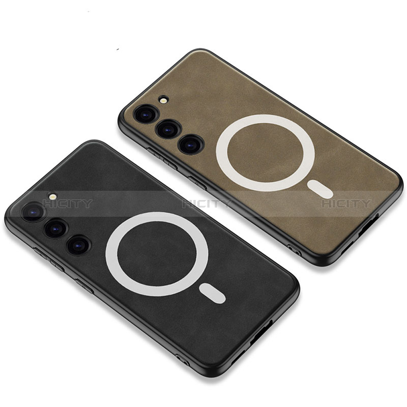 Funda Lujo Cuero Carcasa con Mag-Safe Magnetic AC2 para Samsung Galaxy S22 5G